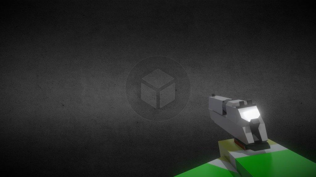 Low-Poly Tactical Gun Model