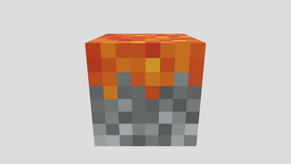 Minecraft Dungeons Icon, but now 3D