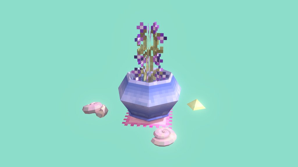Beach flower pot