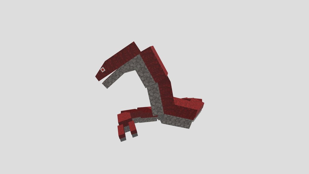 Minecraft Big Snake Red Monster