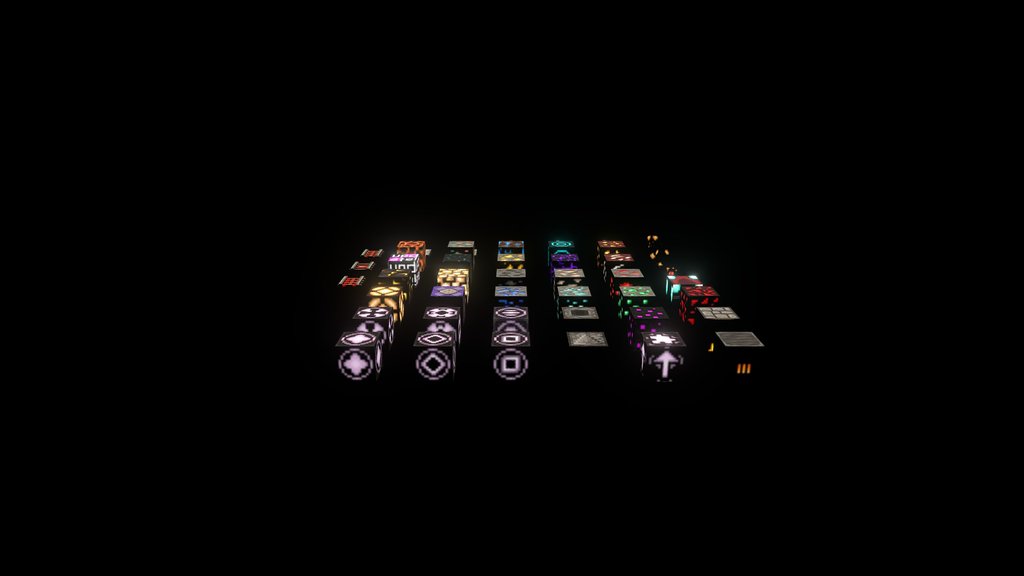Glowing Blocks Assets