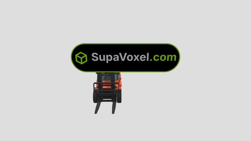 Orange Forklift - Tripo3D vs SupaVoxel