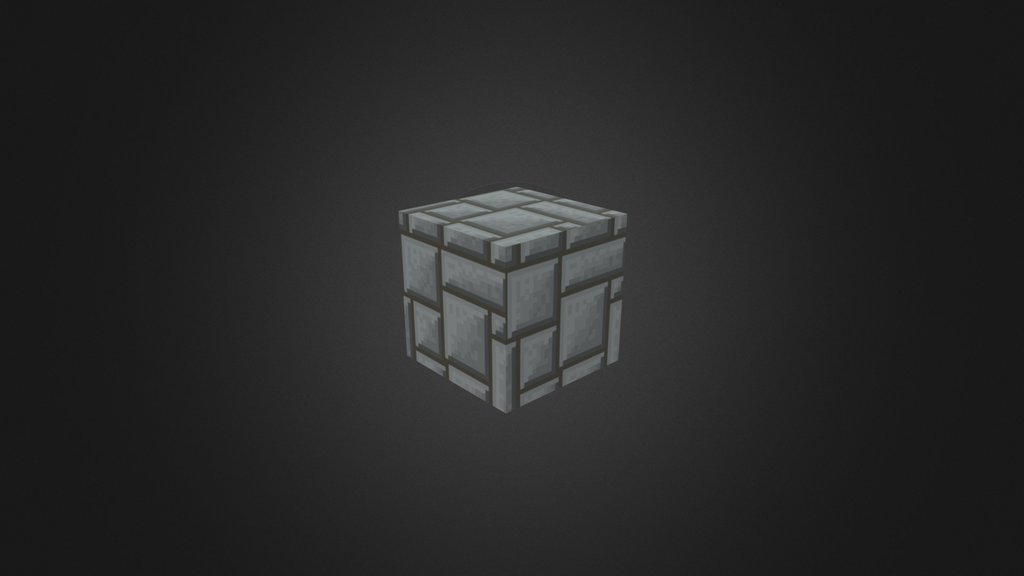Minecraft Stone Cube x iayseozdemir