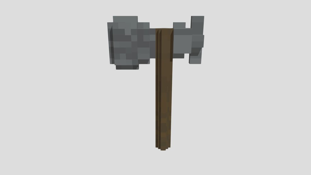 Axe for minecraft but 3D