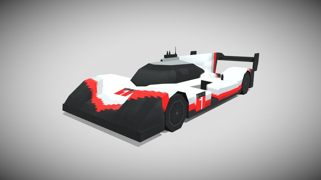 Low-Poly Porsche 919 Hybrid