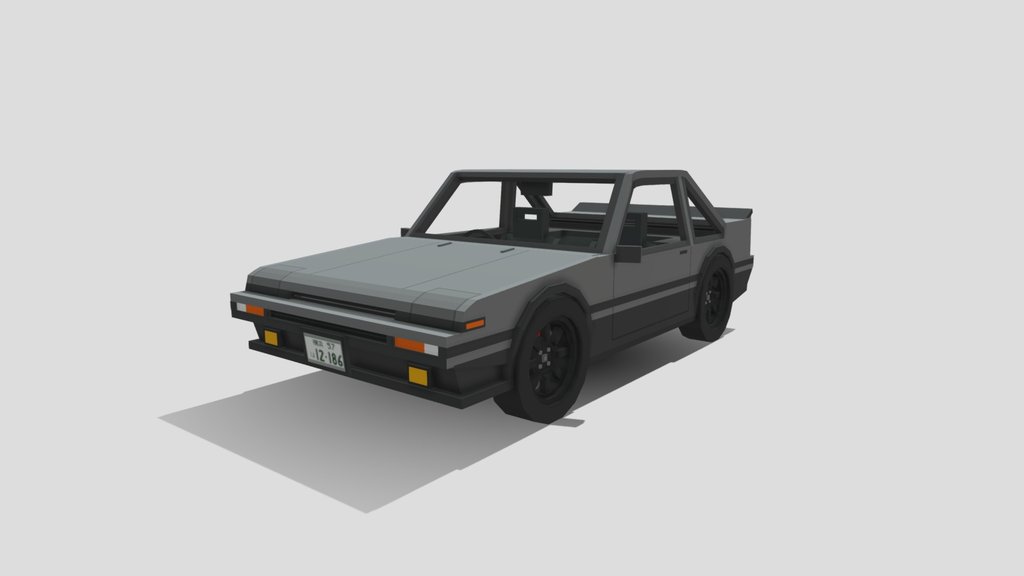 AE86 Trueno Coupe (Two-Tone Silver / Black)