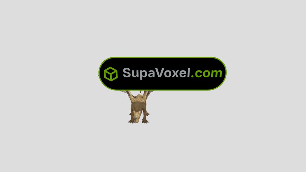 Golden Dragon Figurine - Image to STL SupaVoxel
