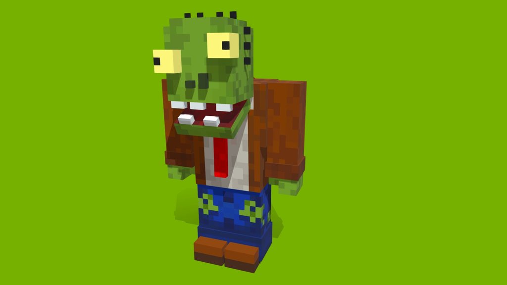 Plants vs Zombies Minecraft Style