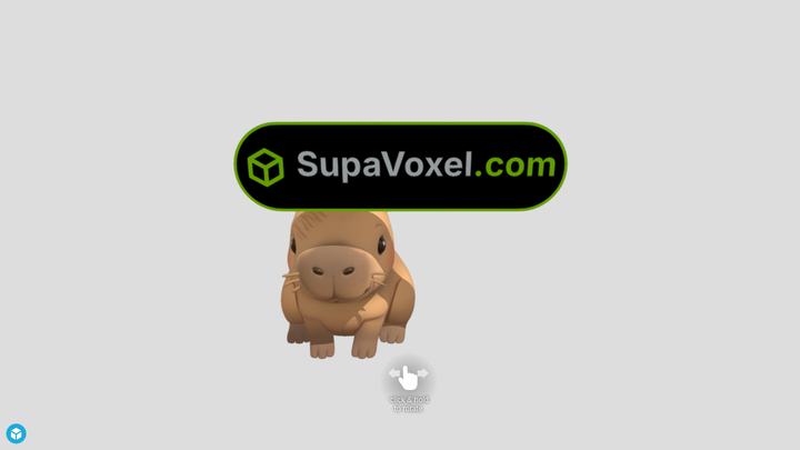 Chibi Capybara - Tripo vs Meshy vs SupaVoxel