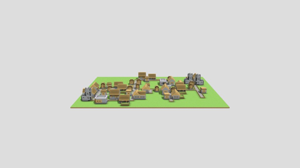 Minecraft World: NPC village