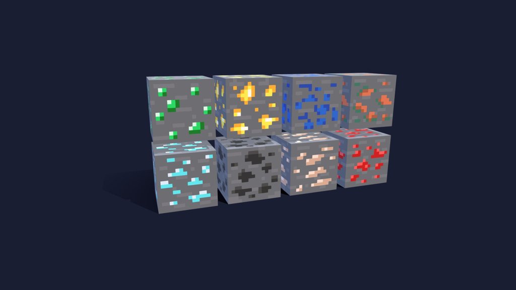 Minecraft's trailer style ores