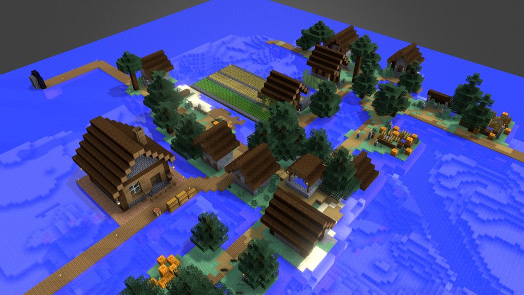 Minecraft Water Taiga Village