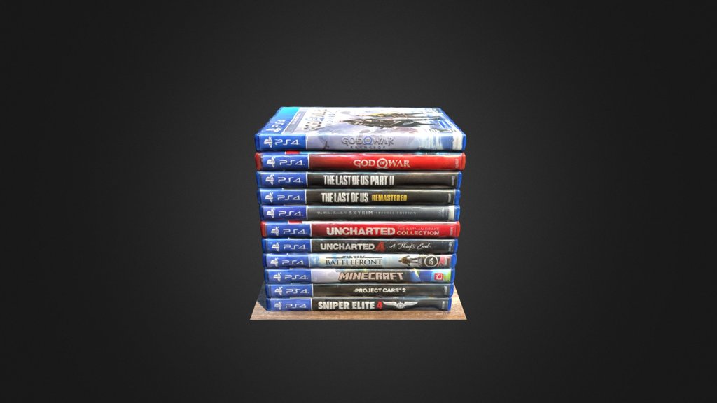 Stack of PS4 Games
