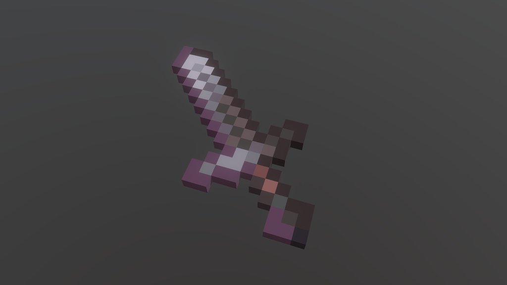 Mincraft Nethrite Sword