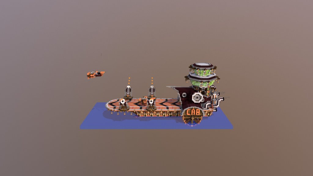 Steampunk aircraft carrier Hoolss & Mekel