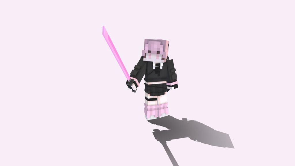 Cyber Punk Pink Samurai Girl