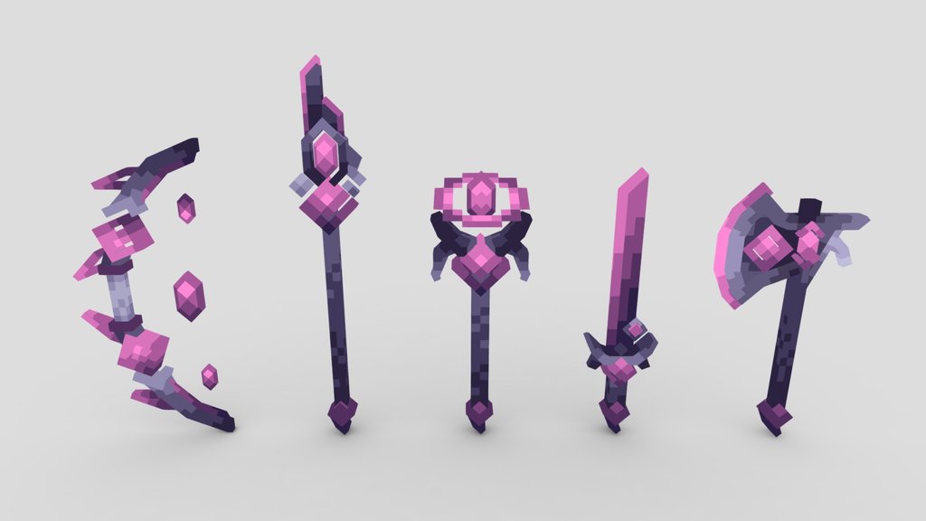 Dark Queen Weapon Set