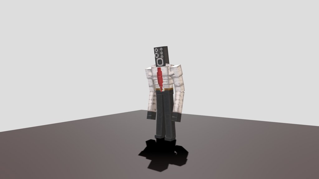 Large speakerman minecraft (rigged)